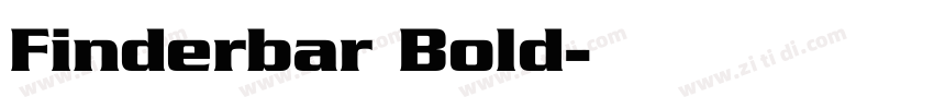 Finderbar Bold字体转换